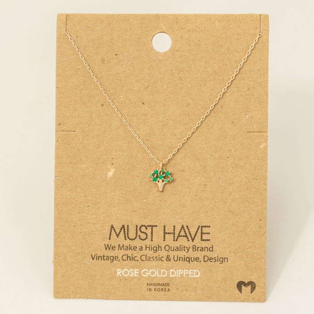 Mini Tree Pendant Necklace