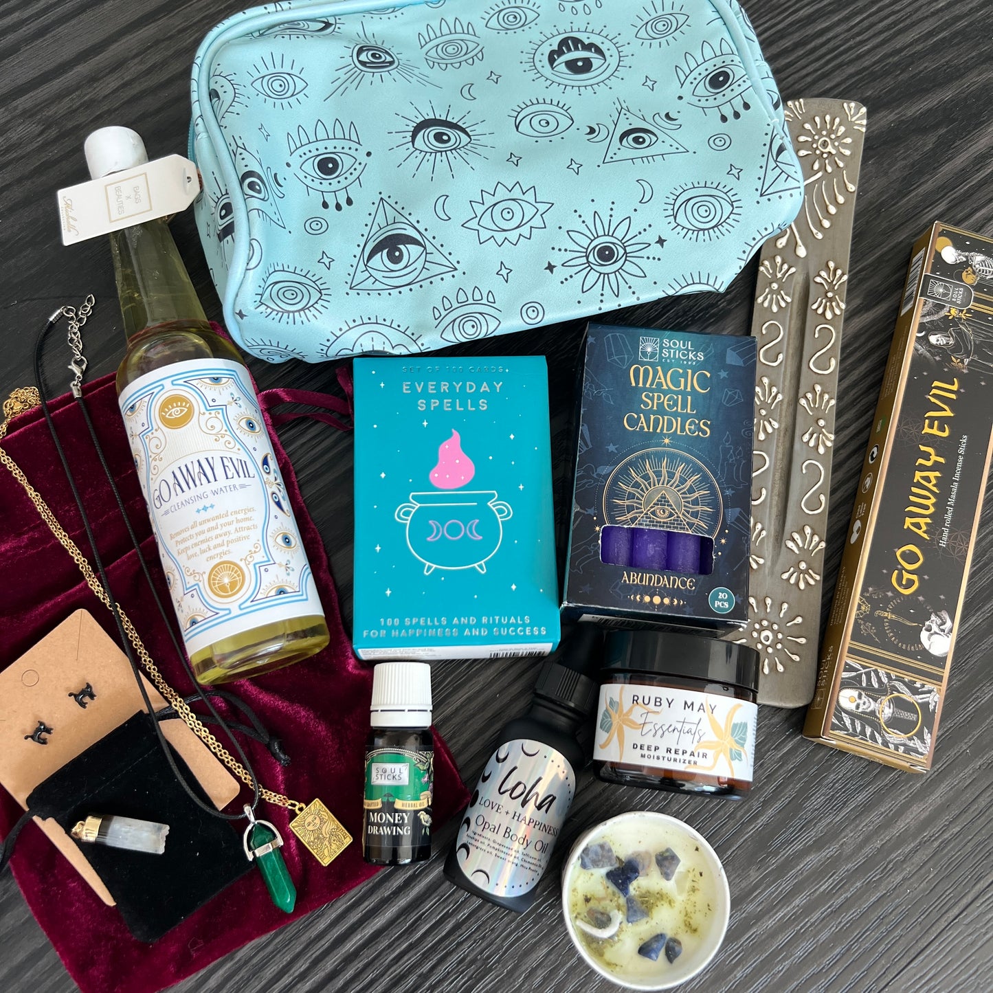 Celestial Witchy Mystery Box Spell Candles, Boxes, spell books, grimoire/Journals, ritual cards, tarot and more!
