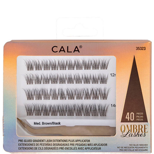 CALA OMBRE EYE LASH CLUSTERS MED BROWN, 35323