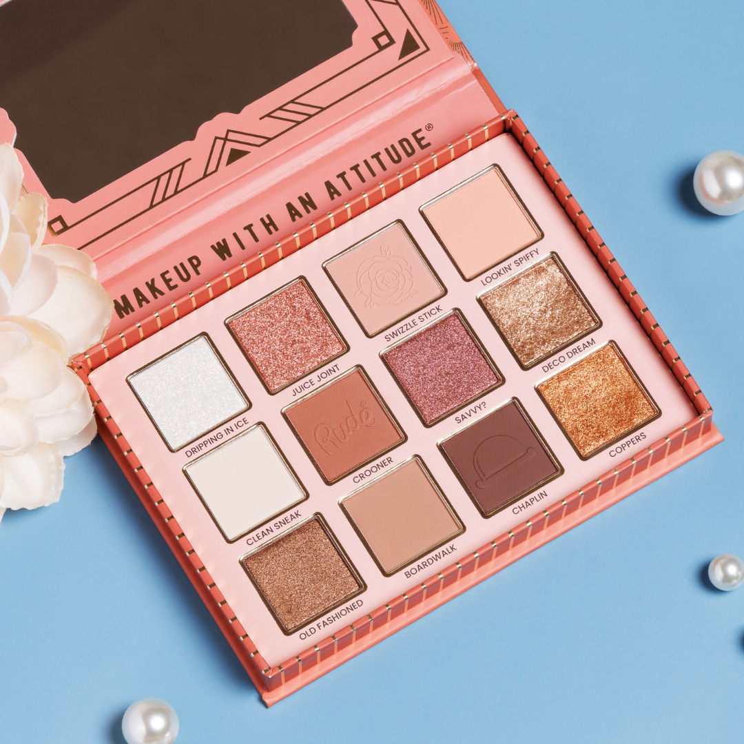 RUDE - The Roaring 20's 12 Color Eyeshadow Palette - Soubrette