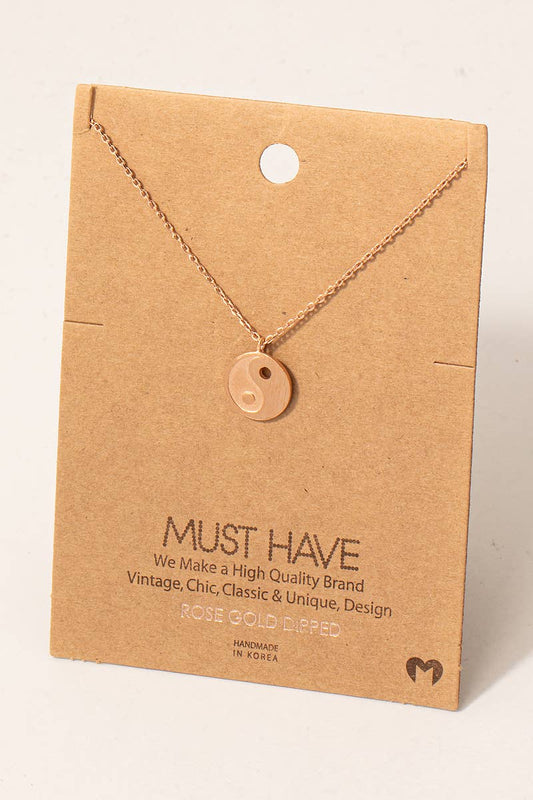 Yin Yang Pendant Necklace