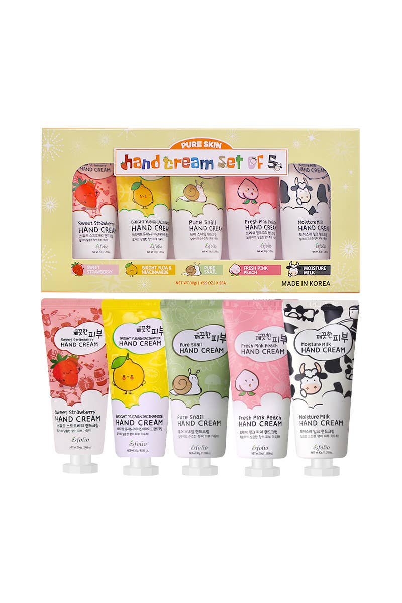 ESFOLIO - Pure Skin 5 Hand Cream Set