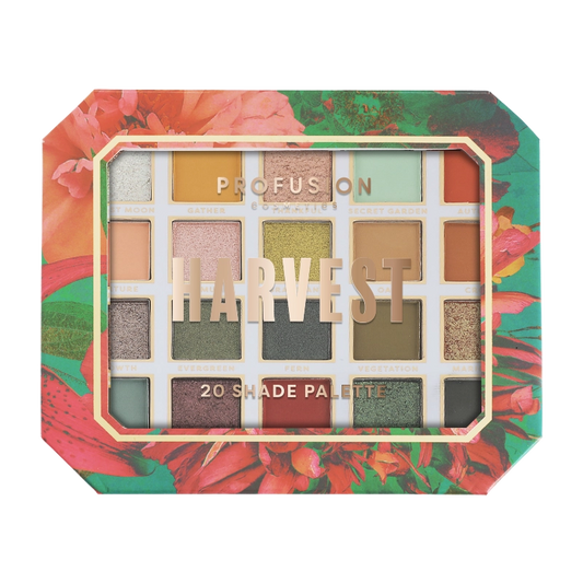 PROFUSION - Superbloom 20 Shade Multi-Finish Eyeshadow Palette, Harvest