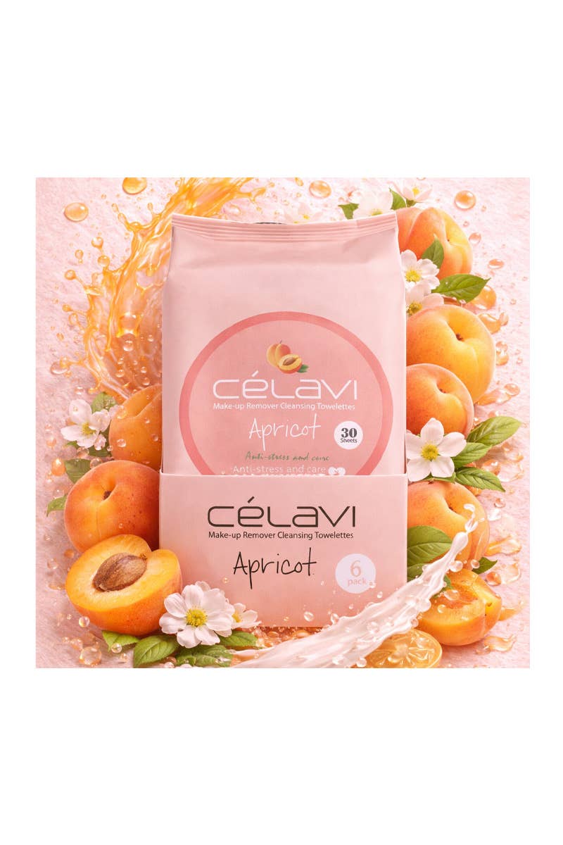 CELAVI -  Apricot Makeup Wipes