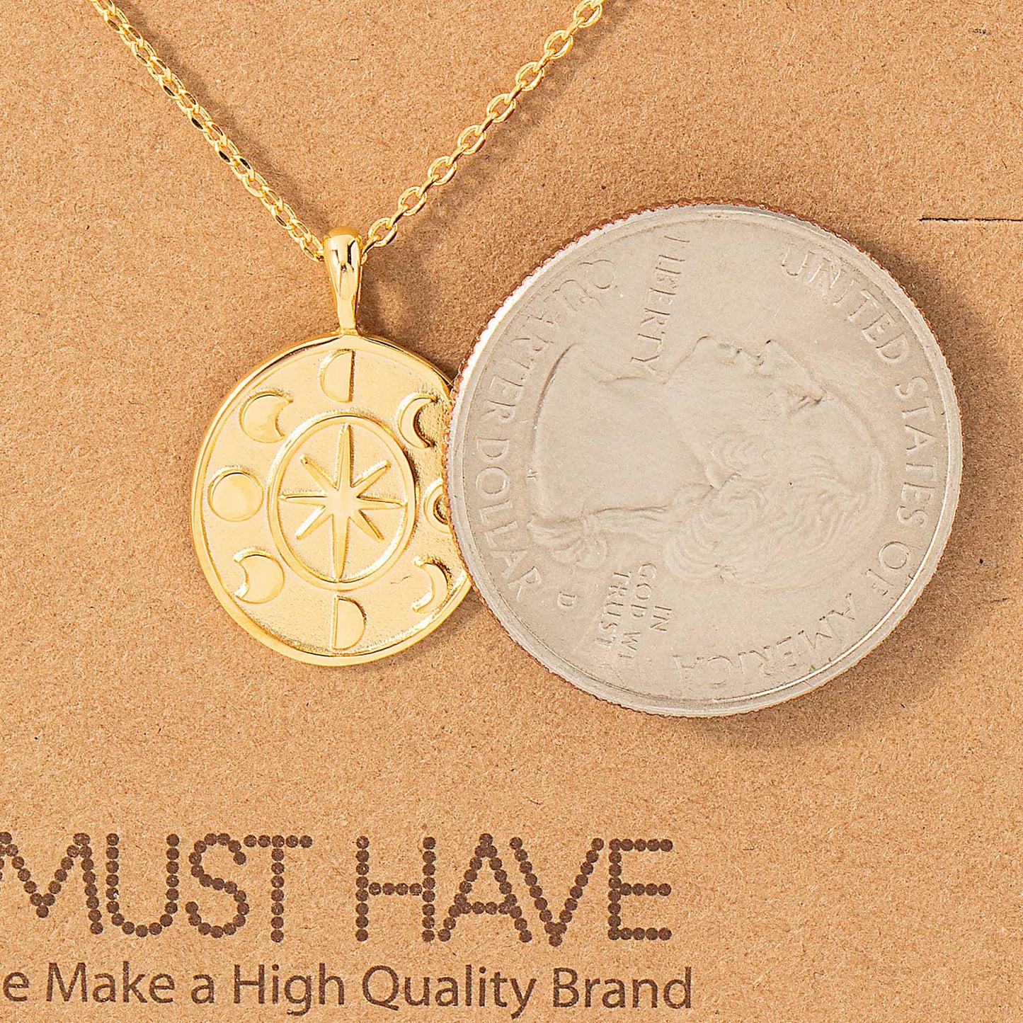 North Star Medallian Coin Necklace