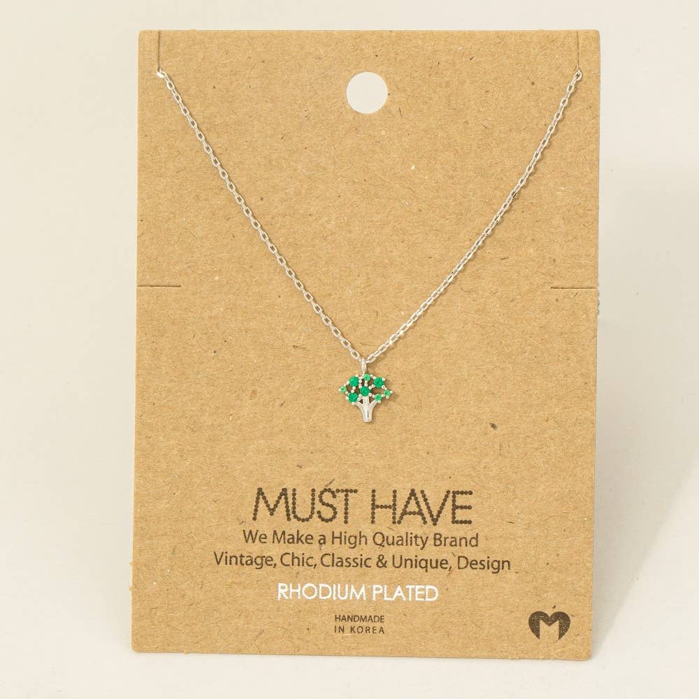 Mini Tree Pendant Necklace