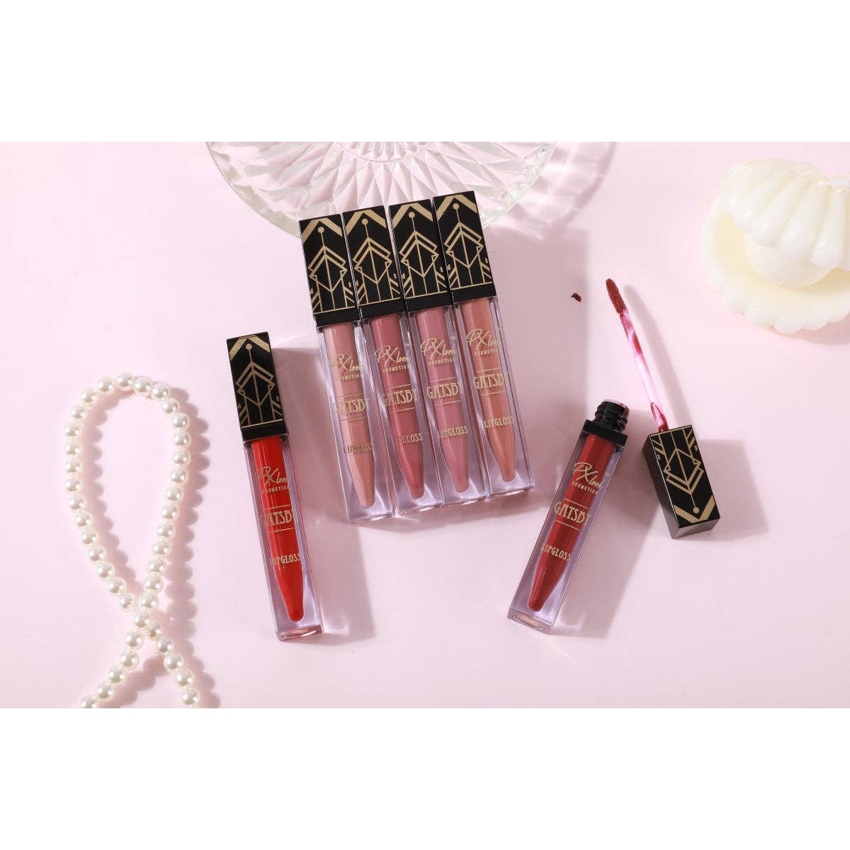PX LOOK by PROLUX - Gatsby Matte Lip gloss – 1920s Inspired Elegance Soft Shades