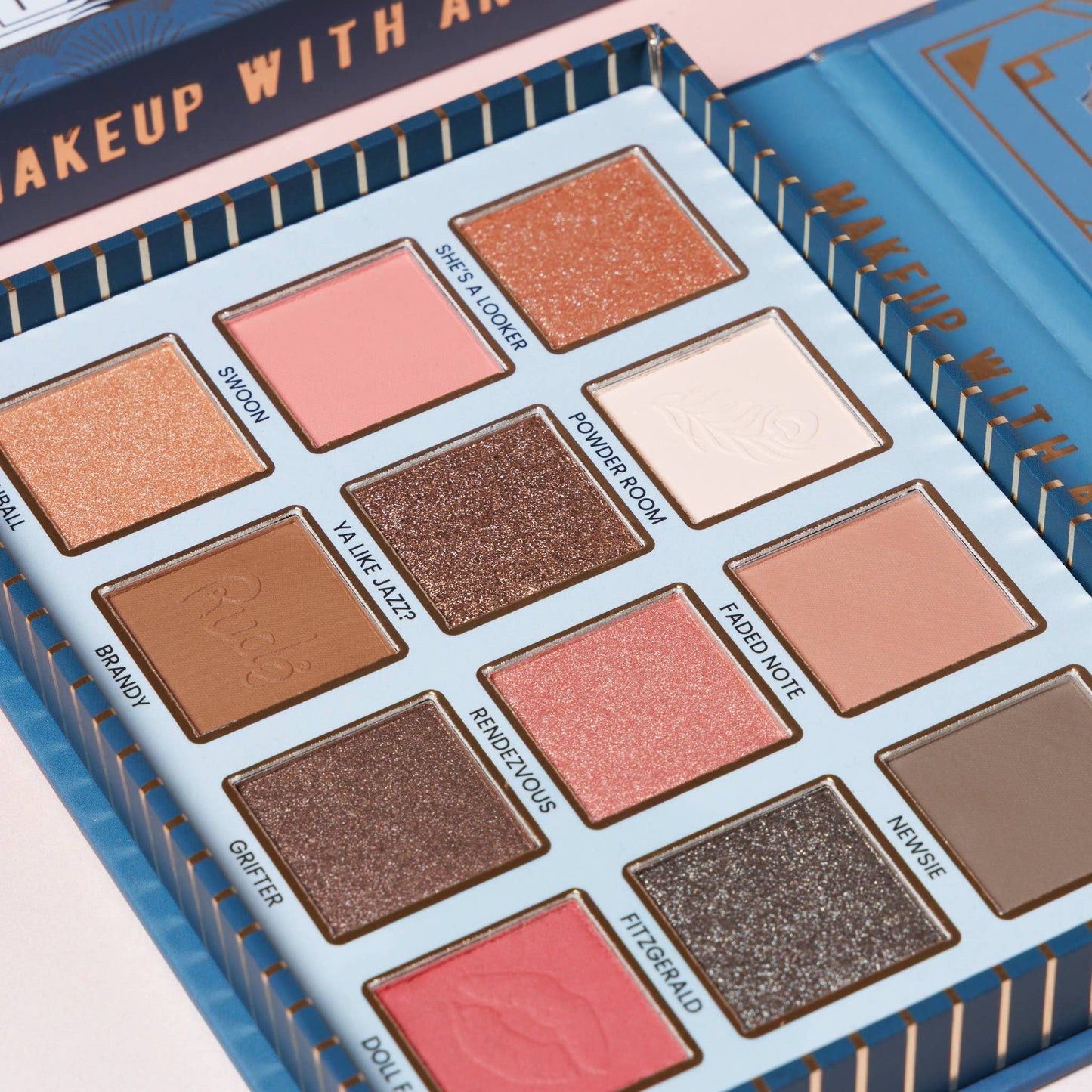RUDE - The Roaring 20's 12 Color Eyeshadow Palette - Chanteuse