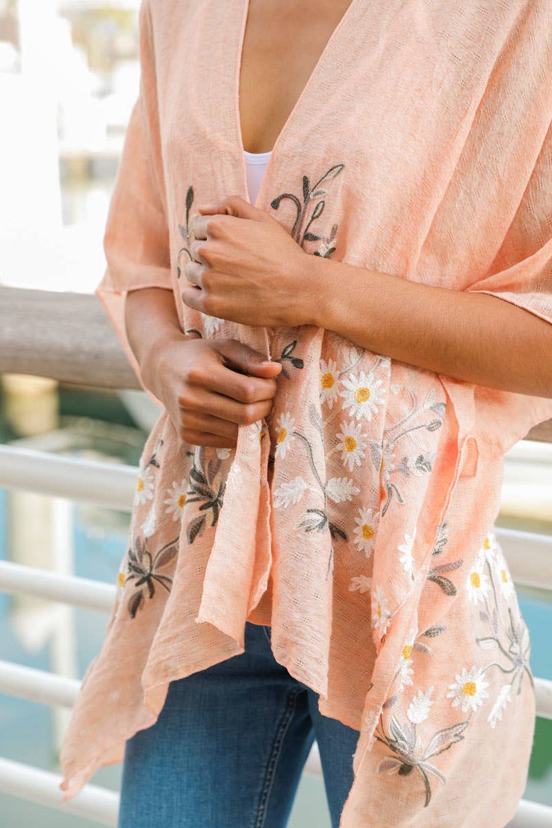 Bestselling Spring Daisy Hand Stitched – Chic Cardigan