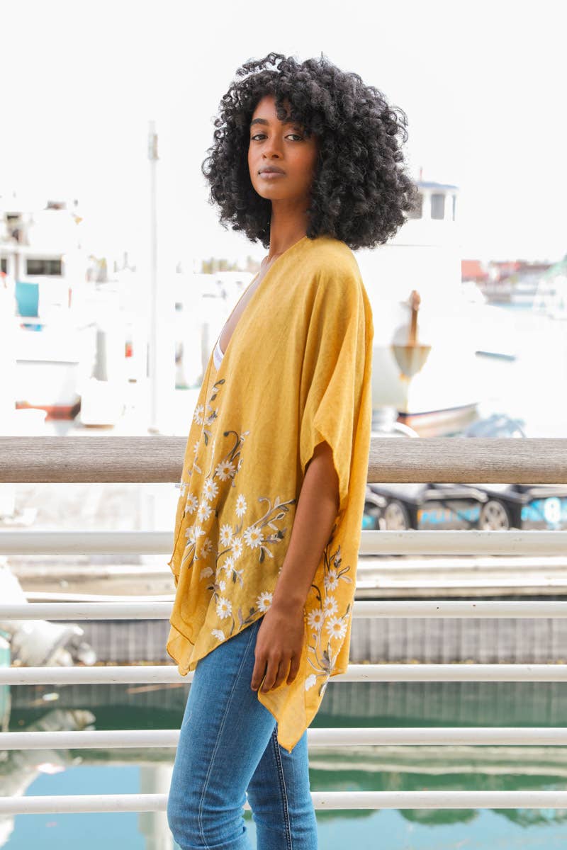 Bestselling Spring Daisy Hand Stitched – Chic Cardigan