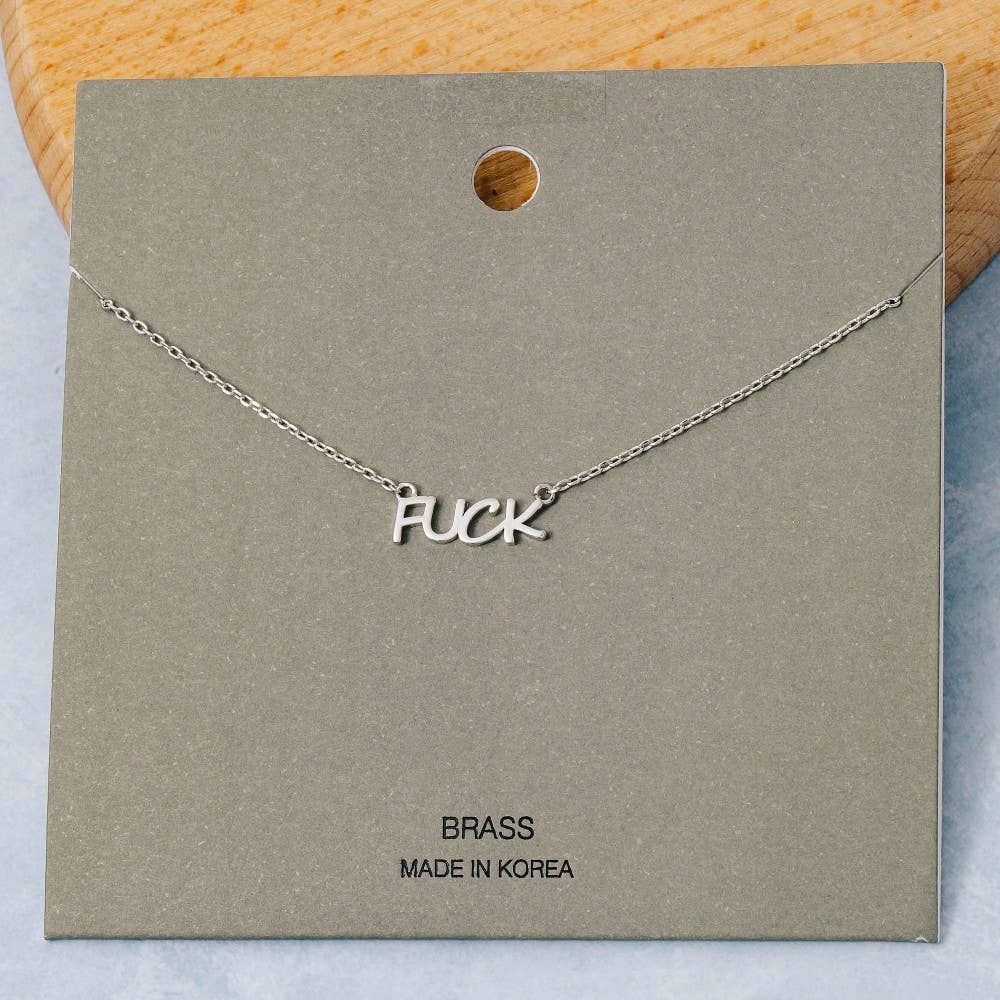 Fuck Pendant Necklace