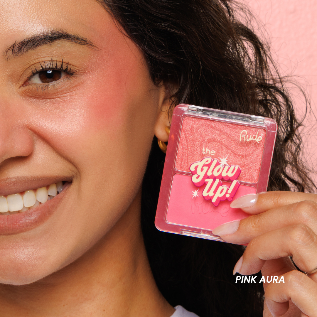 RUDE - The Glow Up! Matte & Shimmer Blush Duo