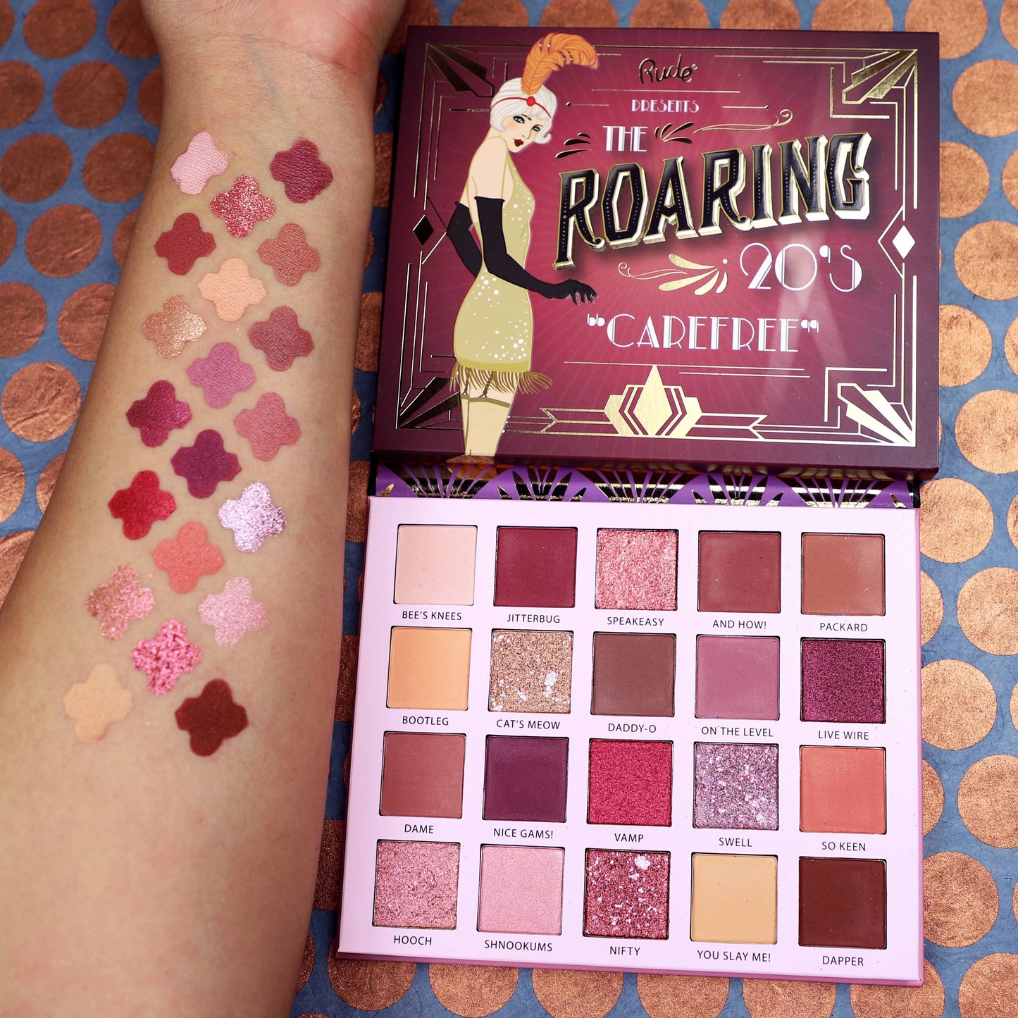 RUDE - The Roaring 20's Eyeshadow Palette - Carefree