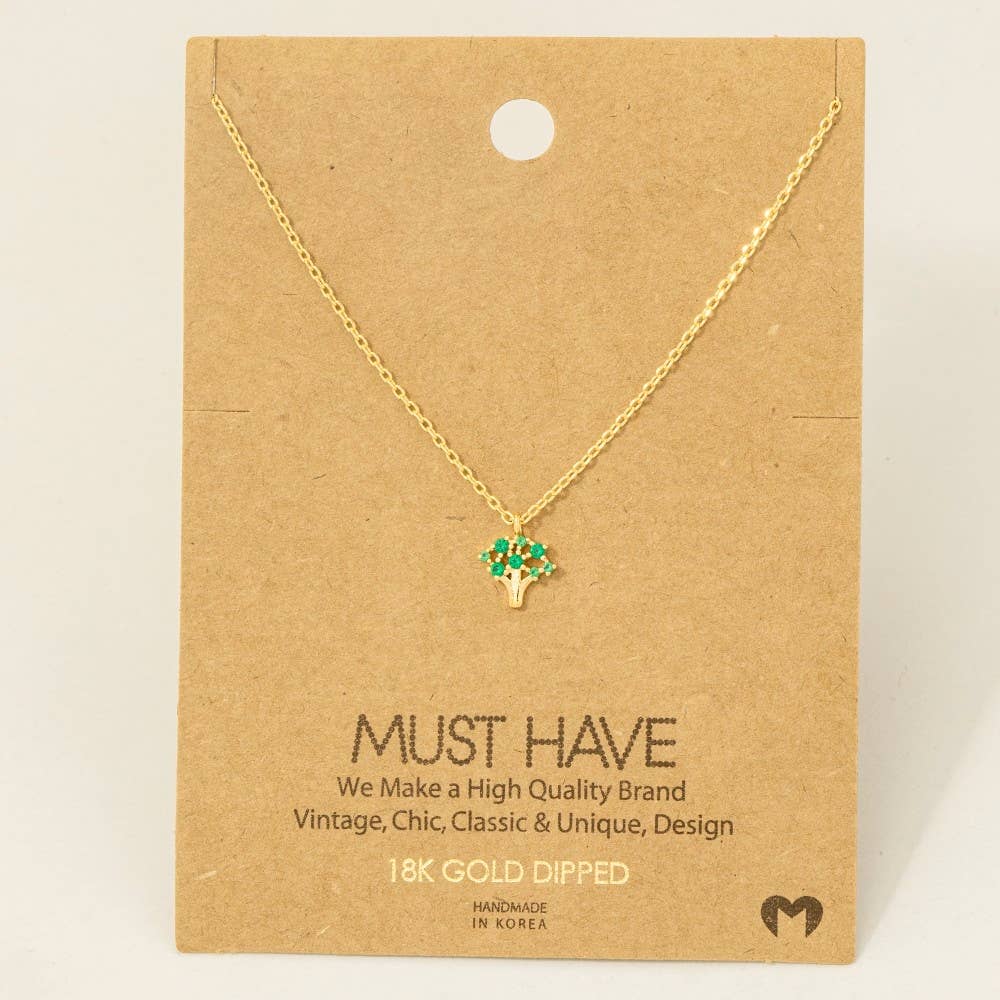 Mini Tree Pendant Necklace