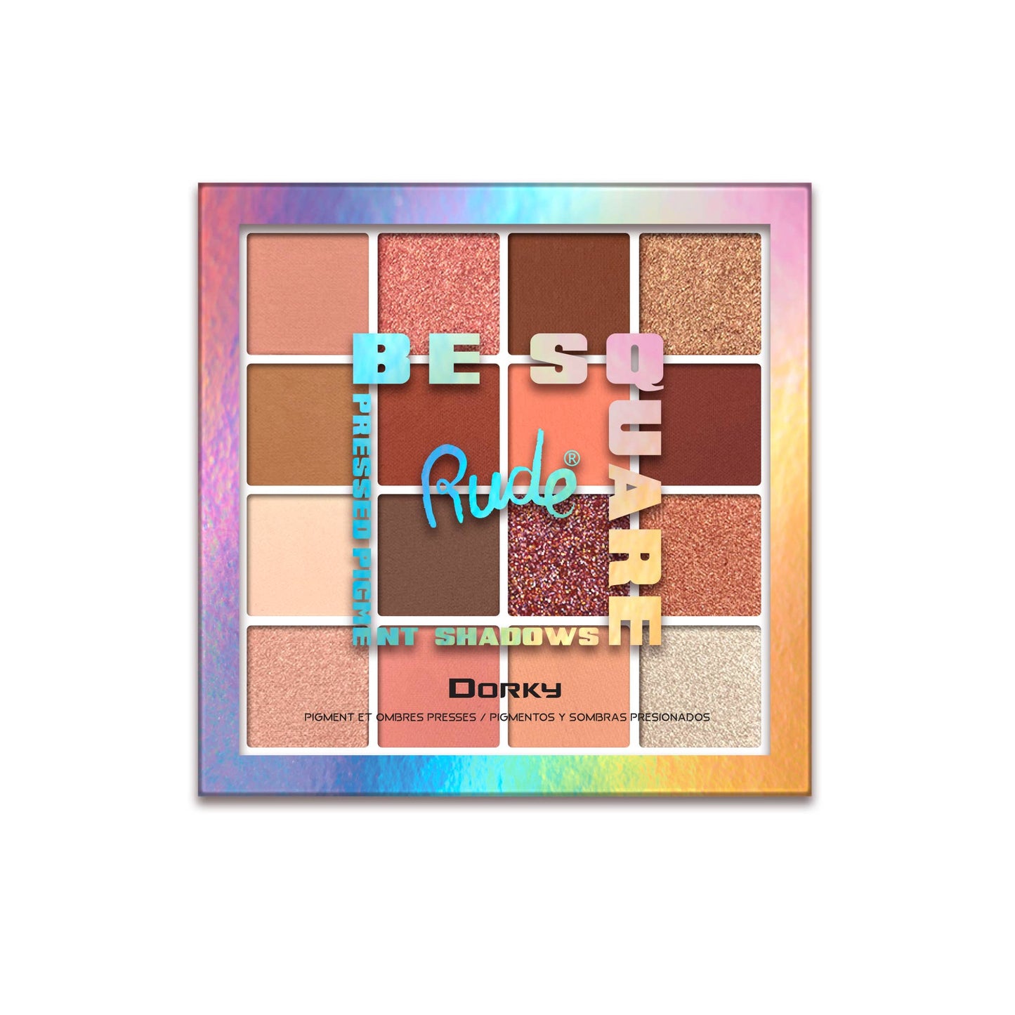 RUDE - Be Square Pressed Pigments & Shadows Palette