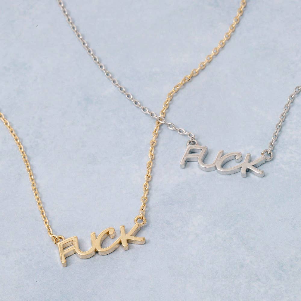 Fuck Pendant Necklace