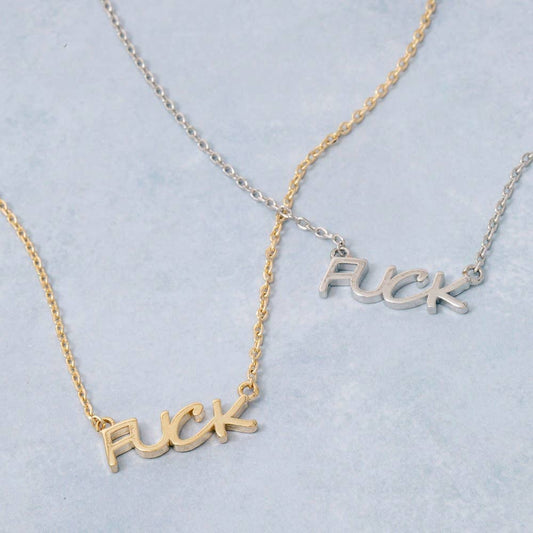 Fuck Pendant Necklace