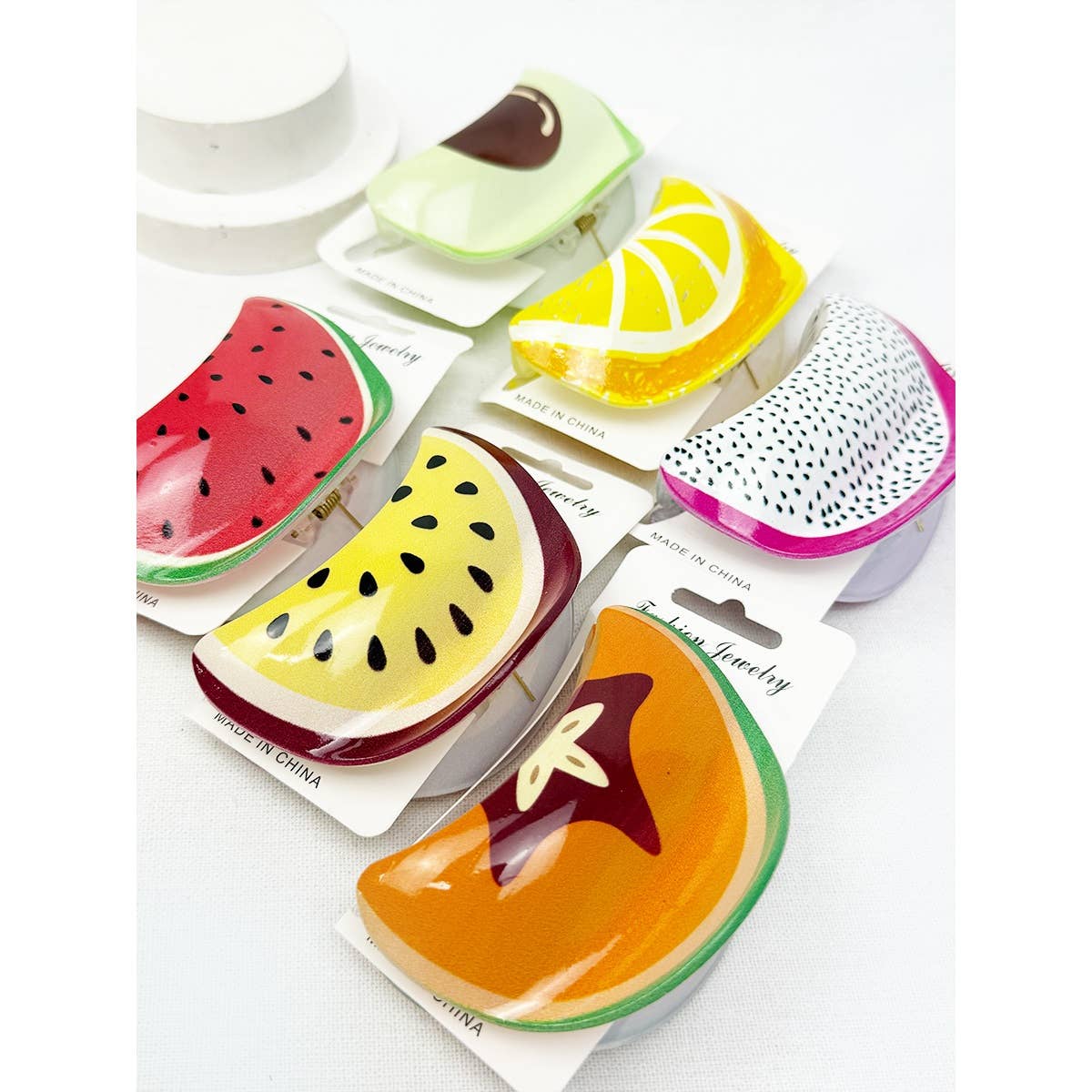 Fruit and Avocado Theme Hair Claw Clip