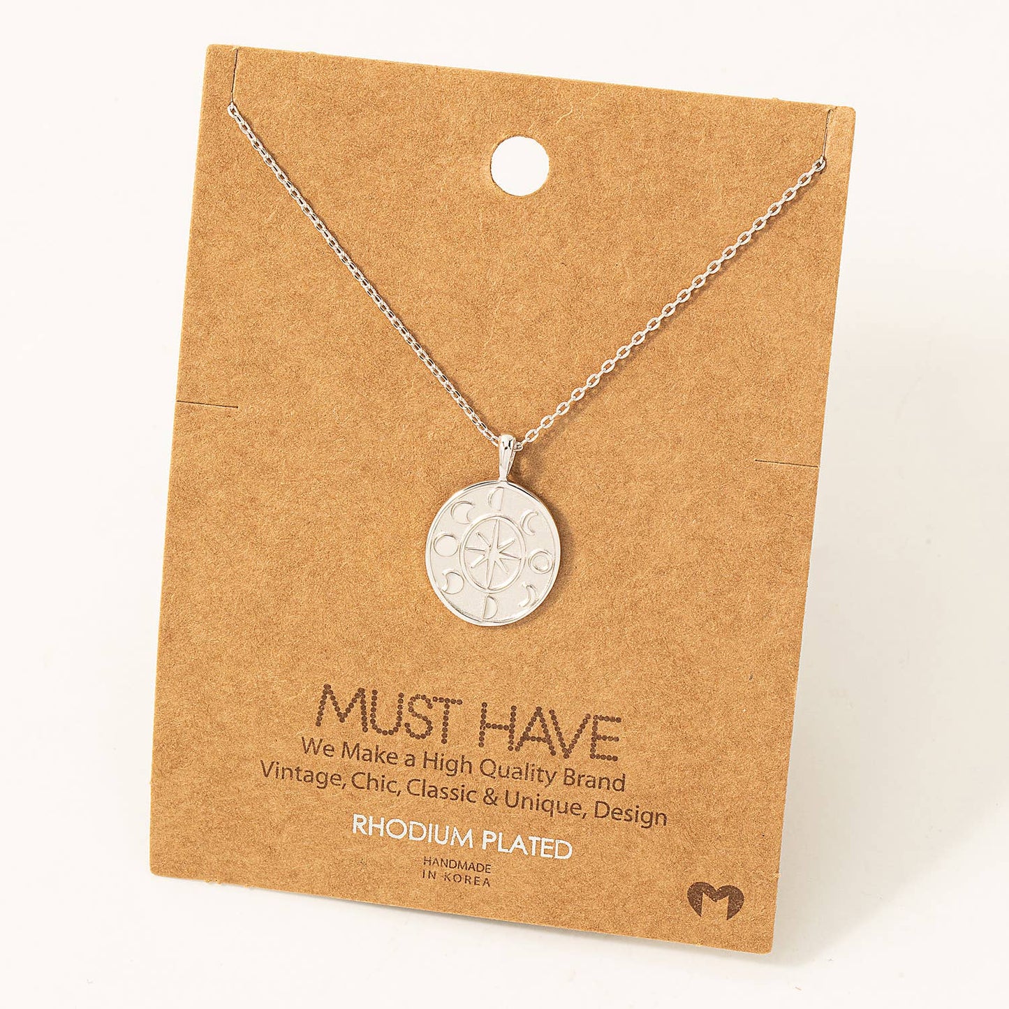 North Star Medallian Coin Necklace