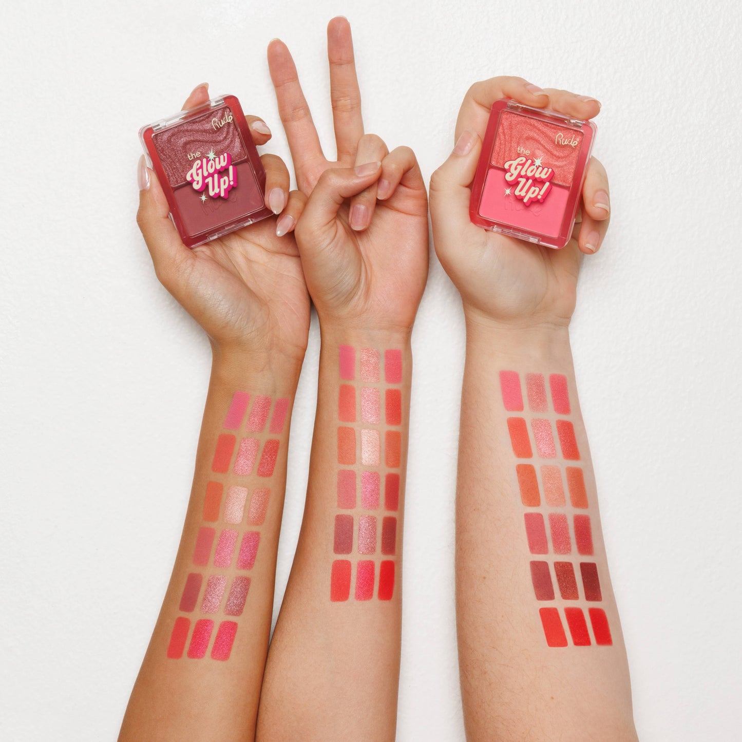 RUDE - The Glow Up! Matte & Shimmer Blush Duo