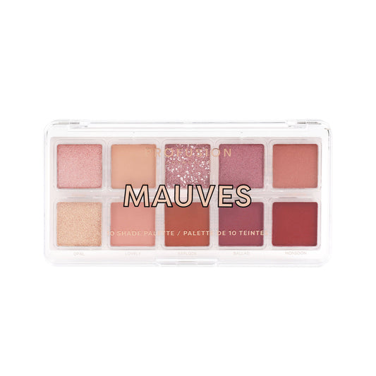 PROFUSION - 10 Shades Multi-Finish Blendable Eyeshadow Palette - Mauves