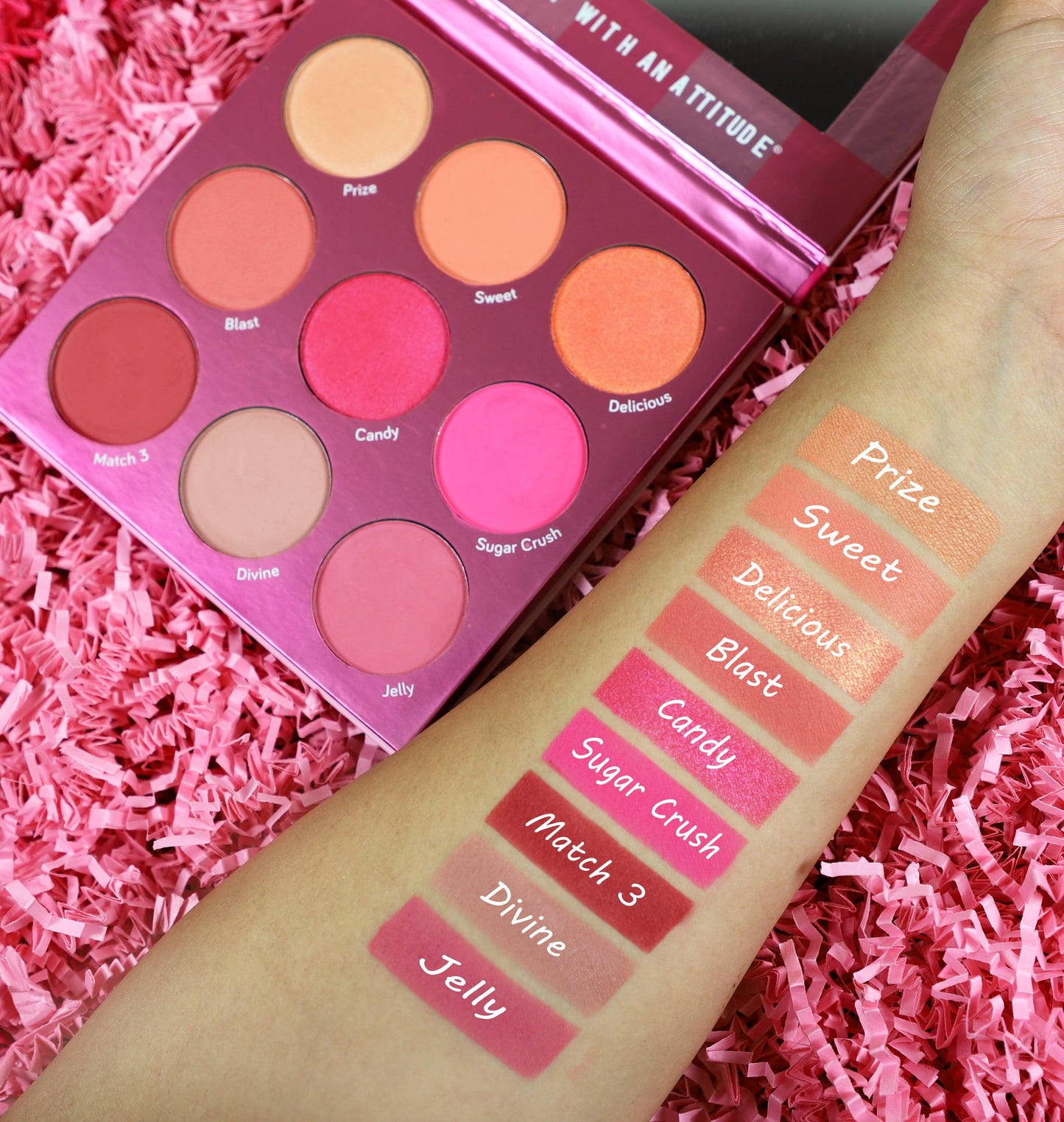 RUDE - Blush Crush 9 Color Blush Palette - Match Three