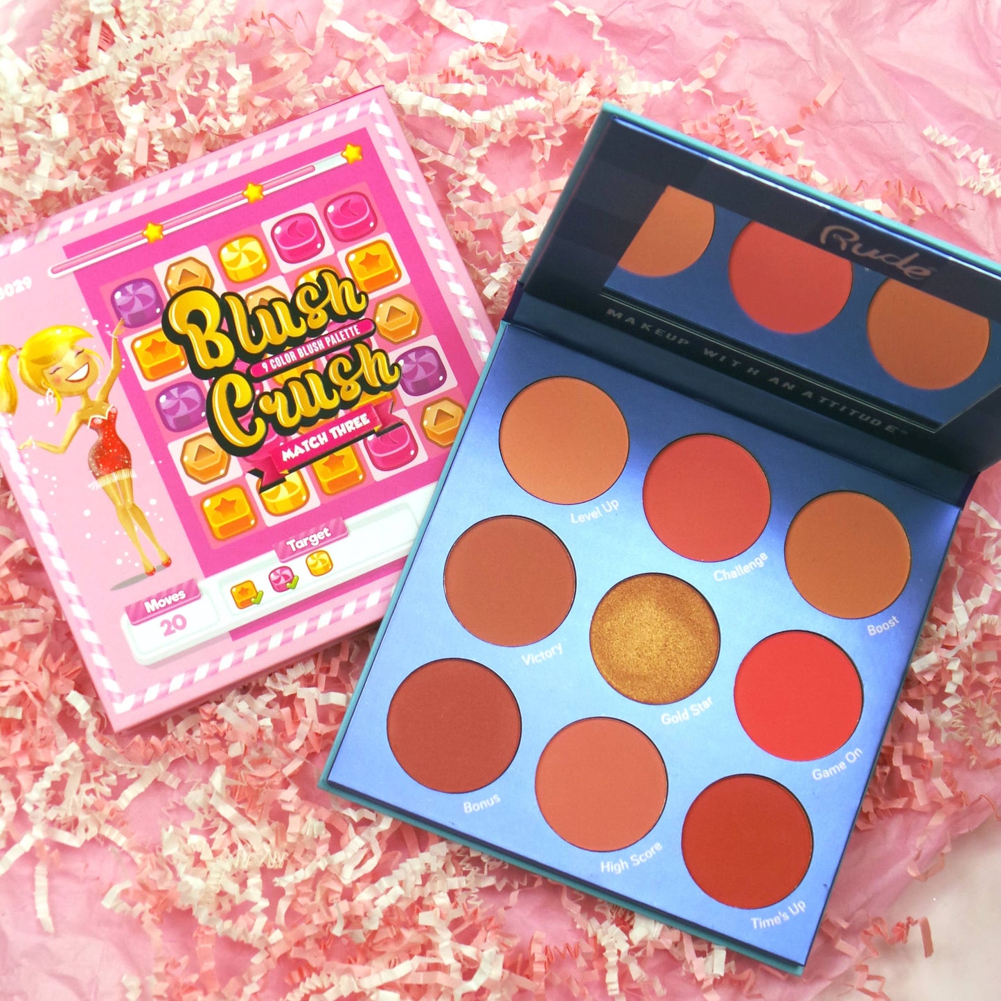 RUDE - Blush Crush 9 Color Blush Palette - Level Up