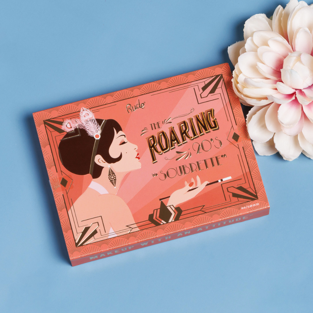 RUDE - The Roaring 20's 12 Color Eyeshadow Palette - Soubrette