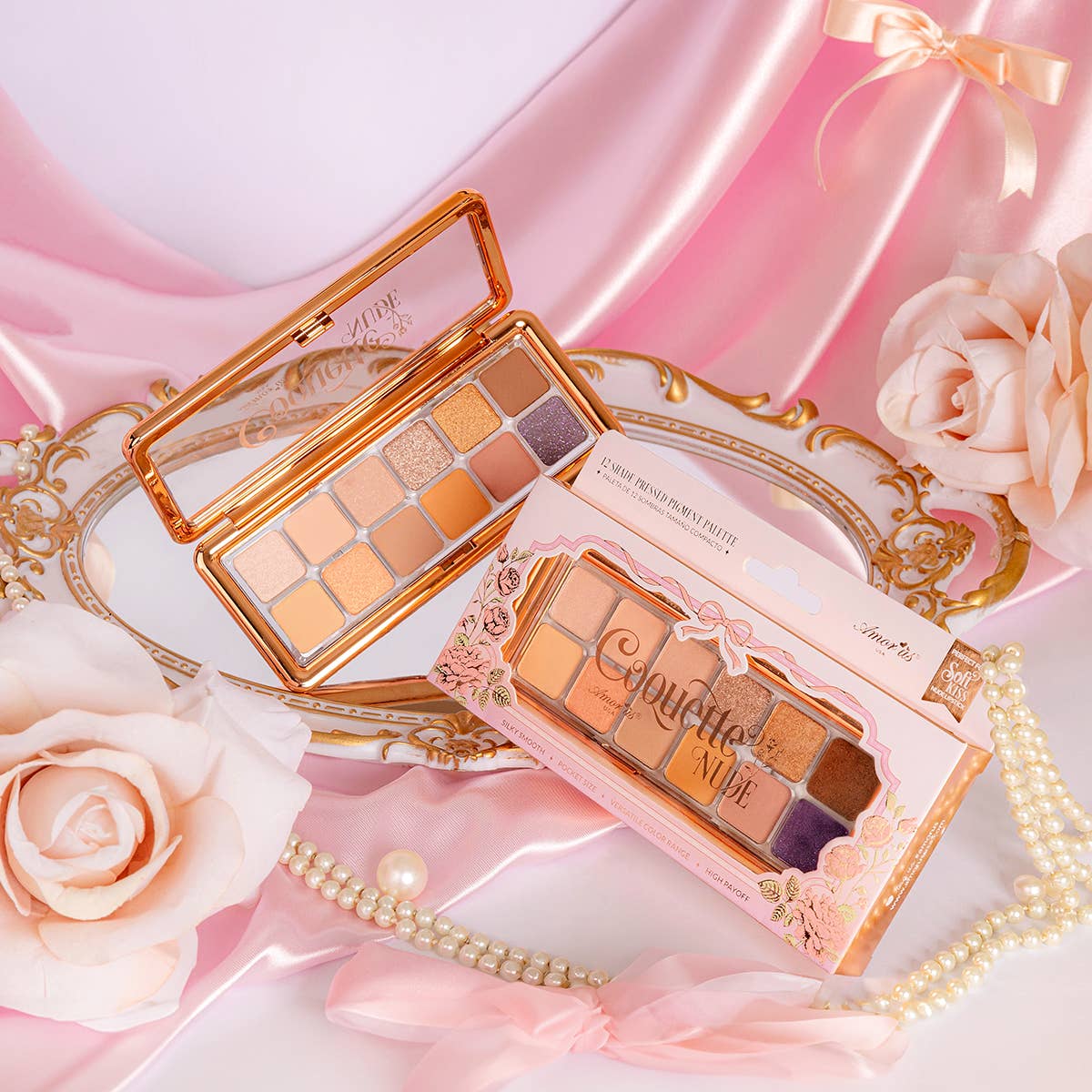 AMORUS - Coquette Nude - Pressed Pigment Palette