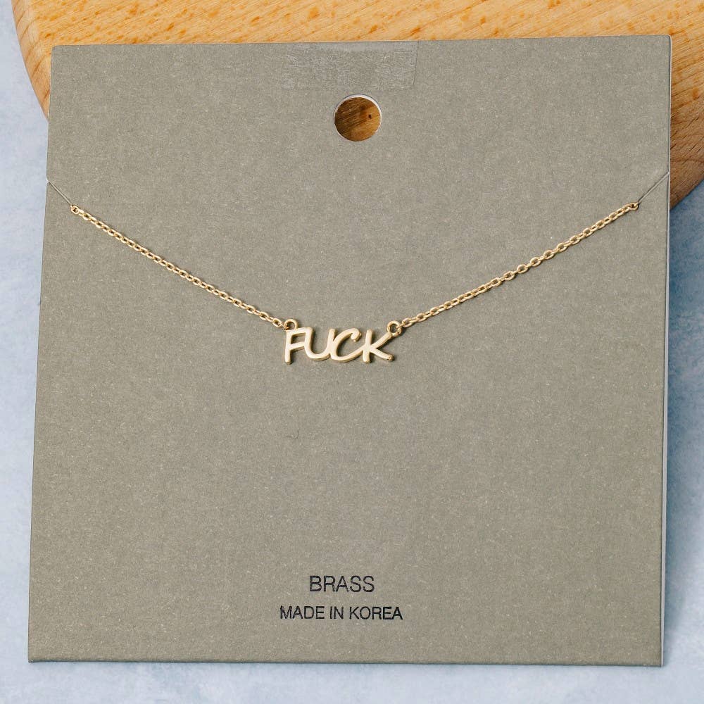 Fuck Pendant Necklace