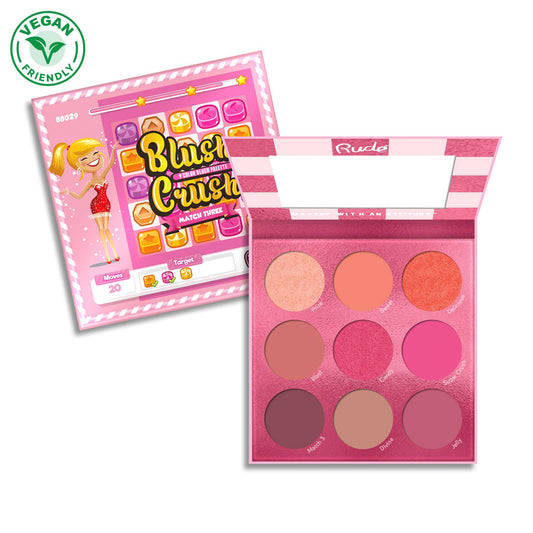 RUDE - Blush Crush 9 Color Blush Palette - Match Three