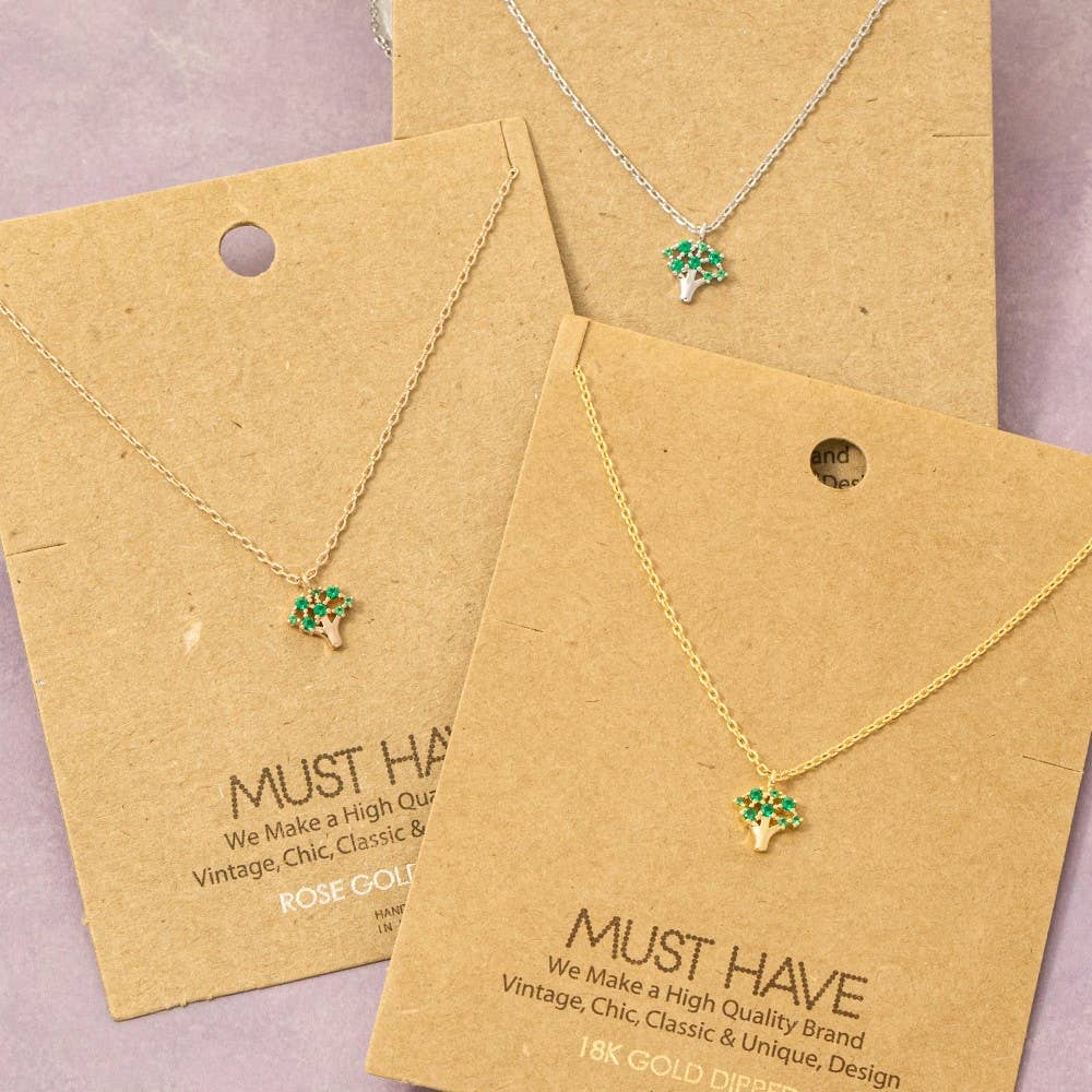 Mini Tree Pendant Necklace