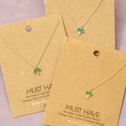 Mini Tree Pendant Necklace