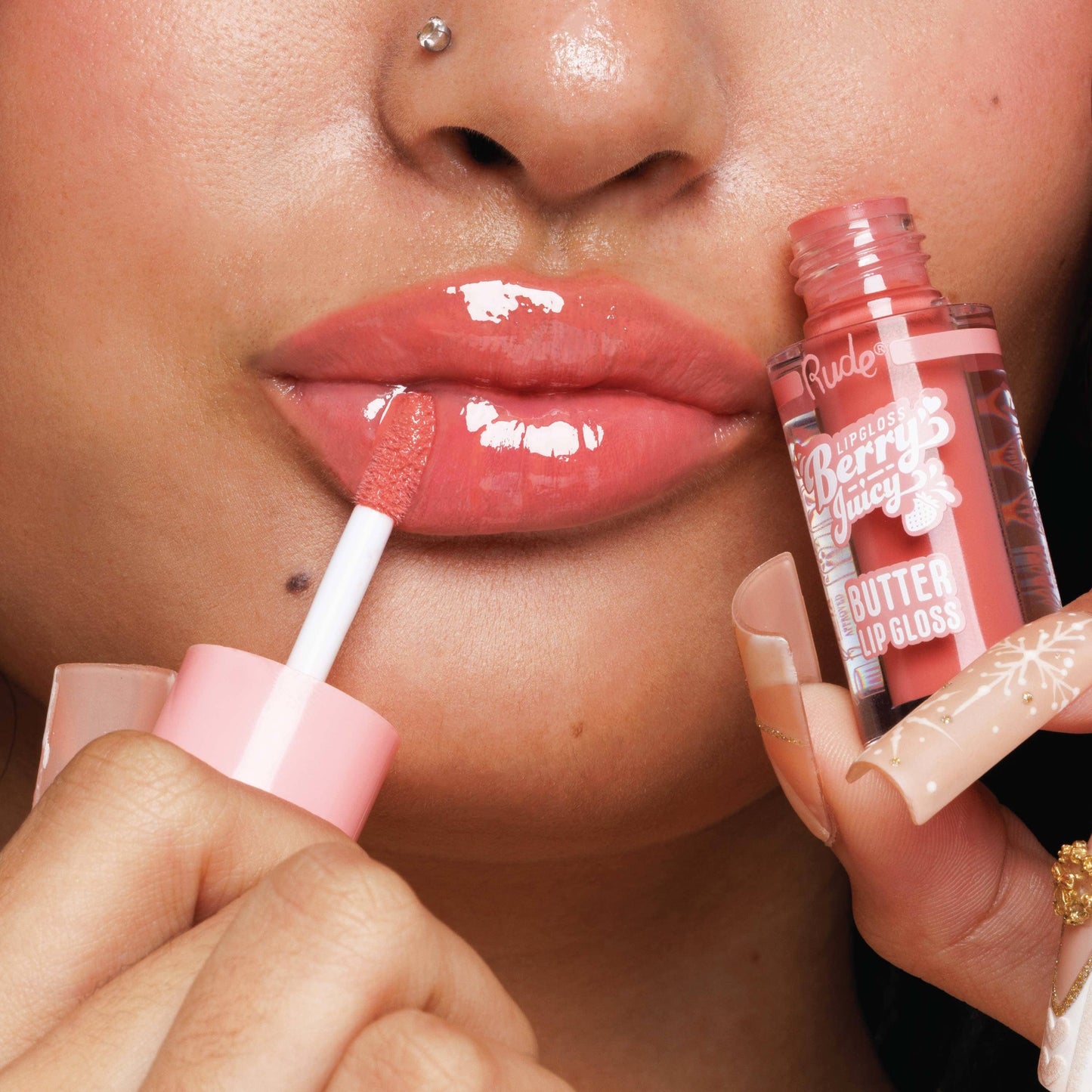 RUDE - Berry Juicy Butter Lip Gloss Keychain