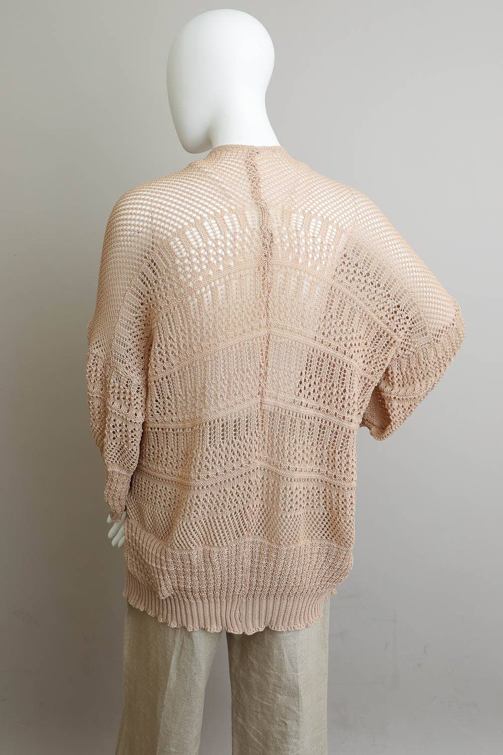 Relaxed Fit Boutique Cardigan | Fashionable Netted Knit 🌟