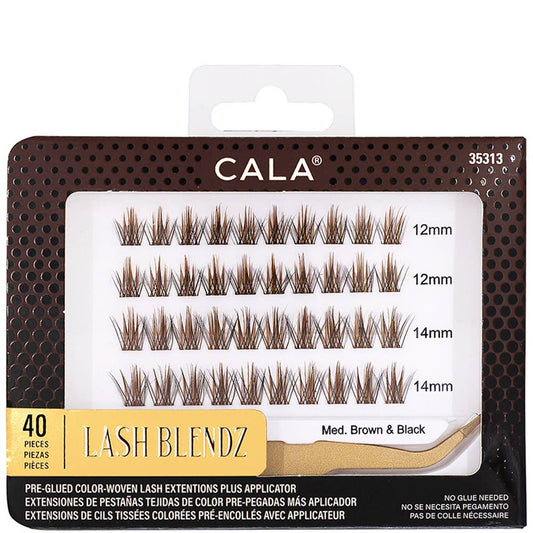 CALA LASH BLENDZ EYE LASH CLUSTERS BROWN AND BLACK, 35313