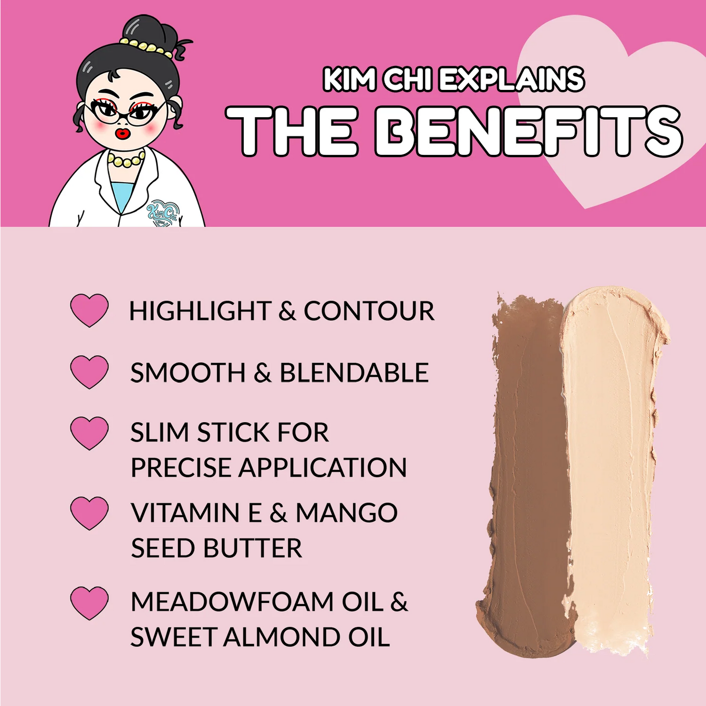 KIMCHI CHIC BEAUTY - Effin Sculpt Dual-Ended Highlight and Contour Stick