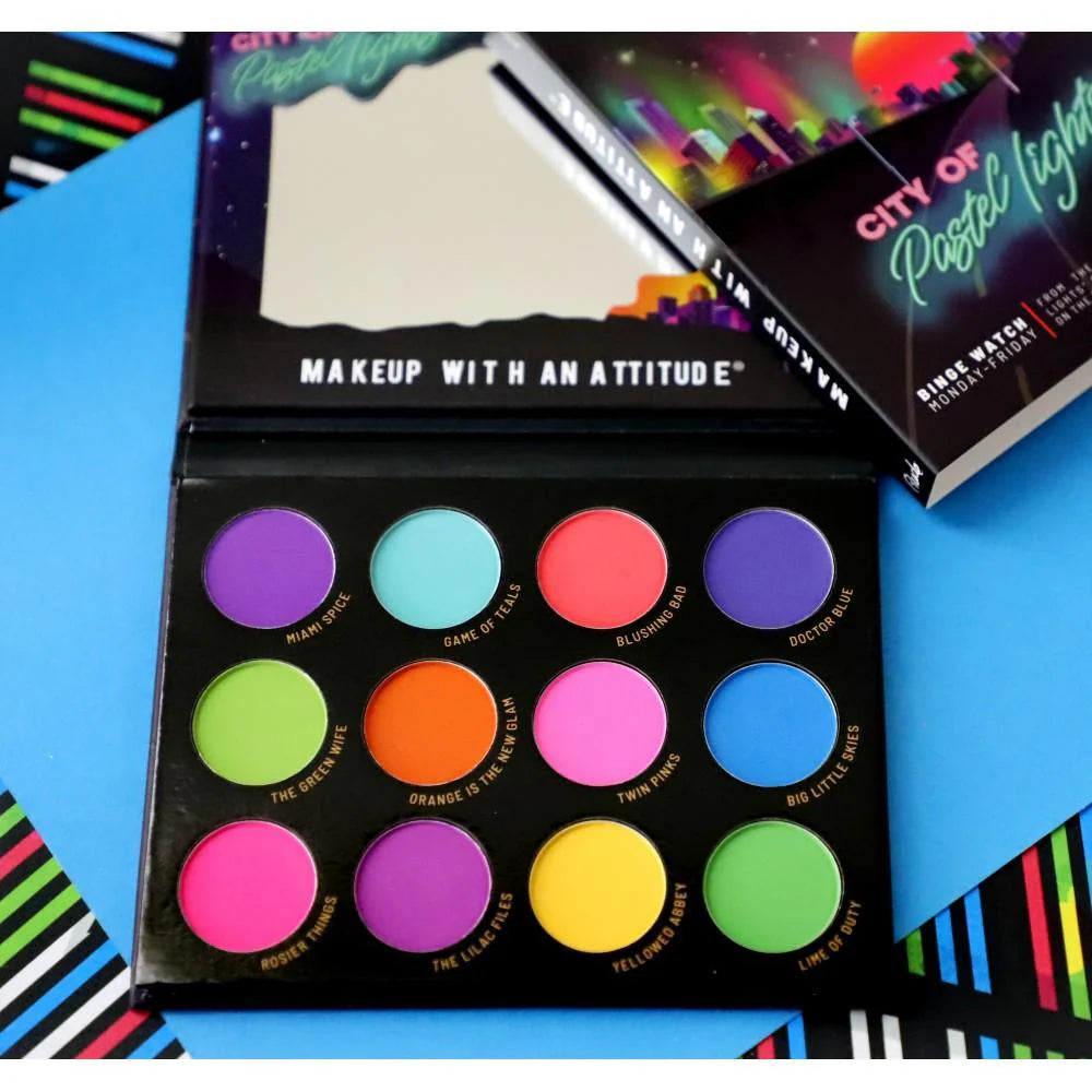 Rude Cosmetics - City of Pastel Lights 12 Shade Palette