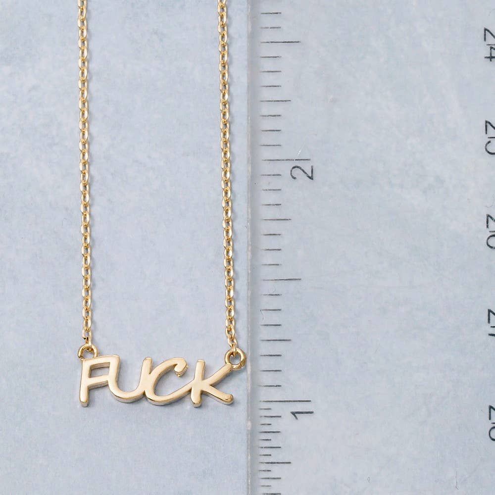 Fuck Pendant Necklace