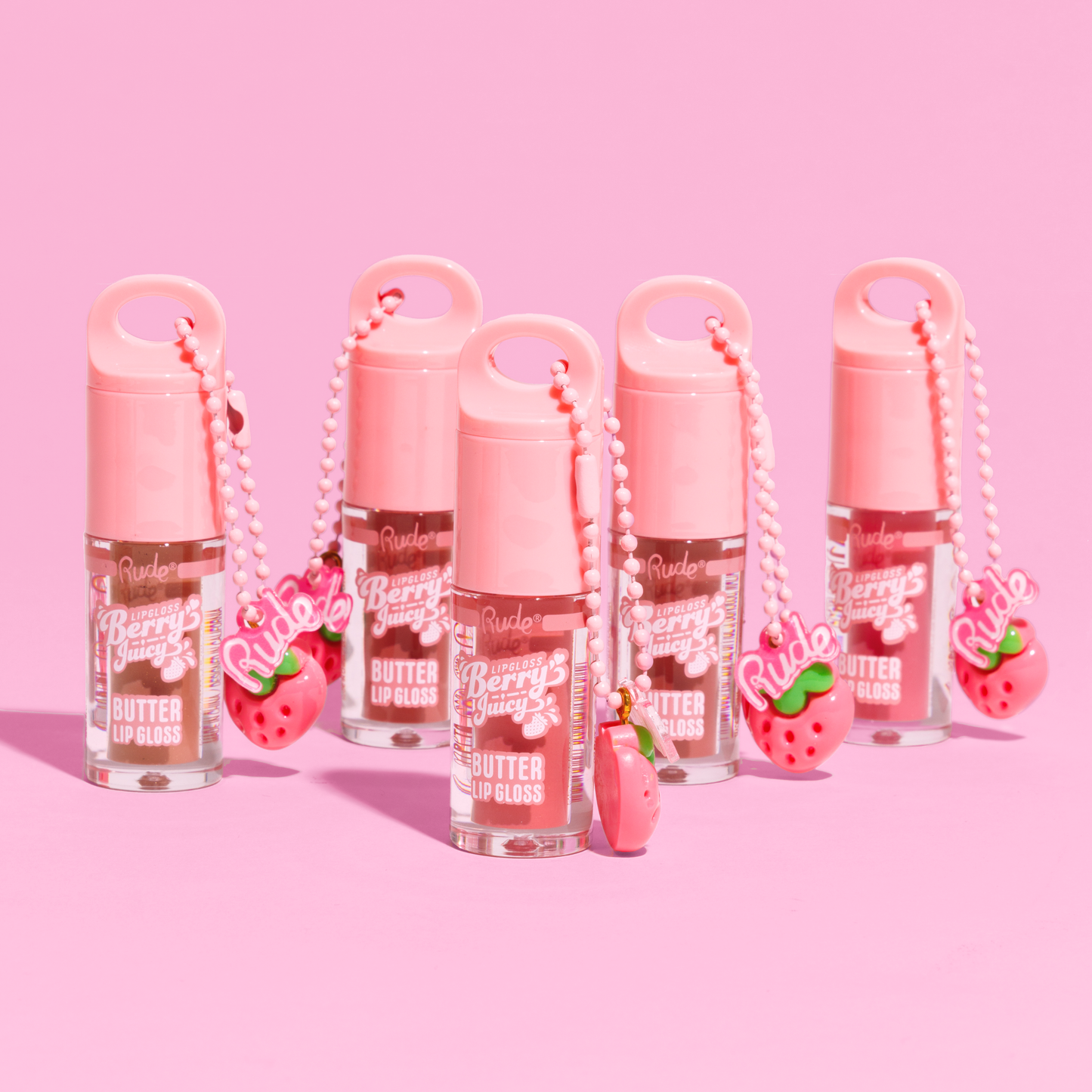 RUDE - Berry Juicy Butter Lip Gloss Keychain