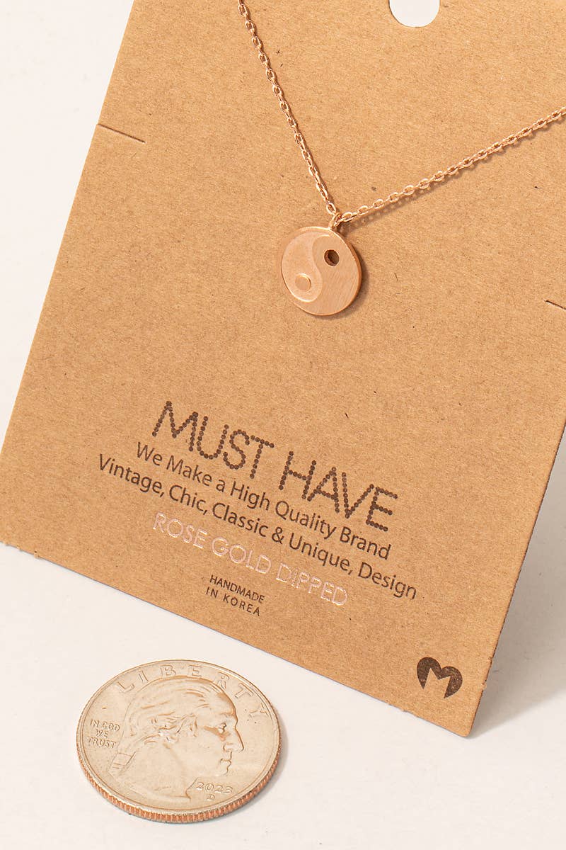 Yin Yang Pendant Necklace