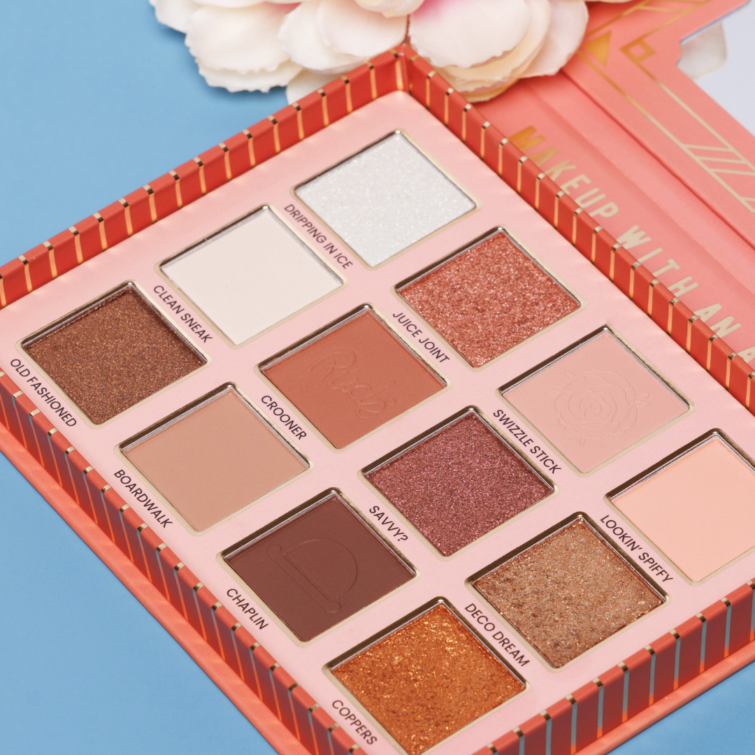 RUDE - The Roaring 20's 12 Color Eyeshadow Palette - Soubrette