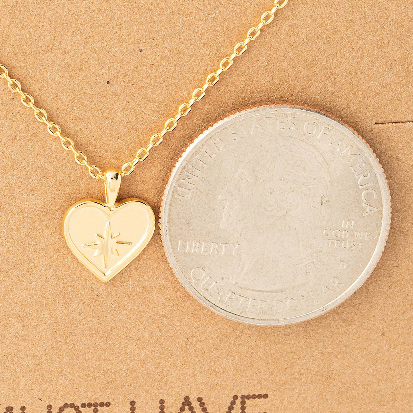 North Star Heart Pendant Necklace