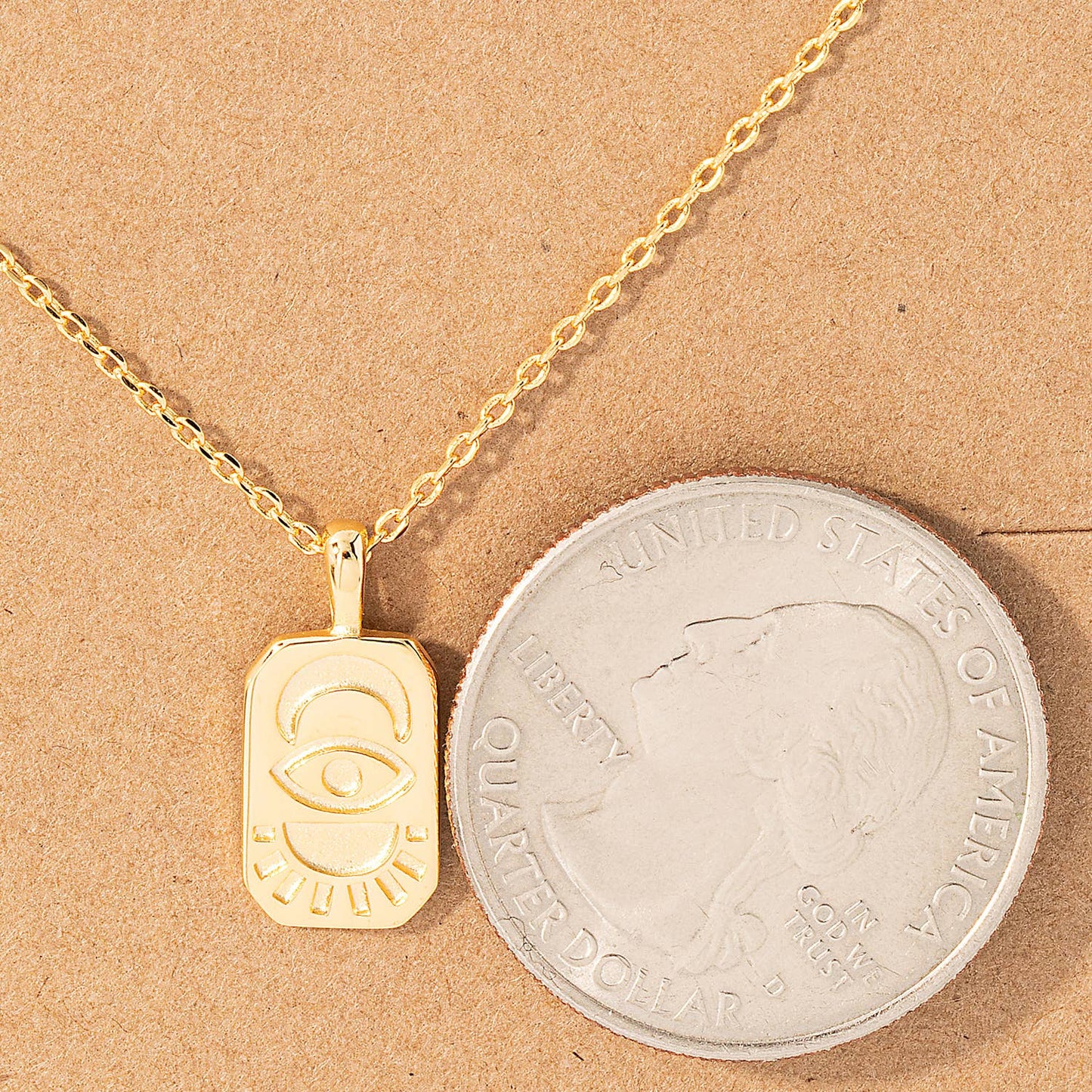Moon Eye Sun Pendant Necklace