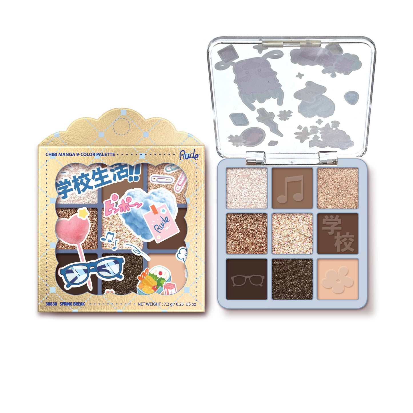 RUDE - Chibi Manga 9 Color Eyeshadow Palette