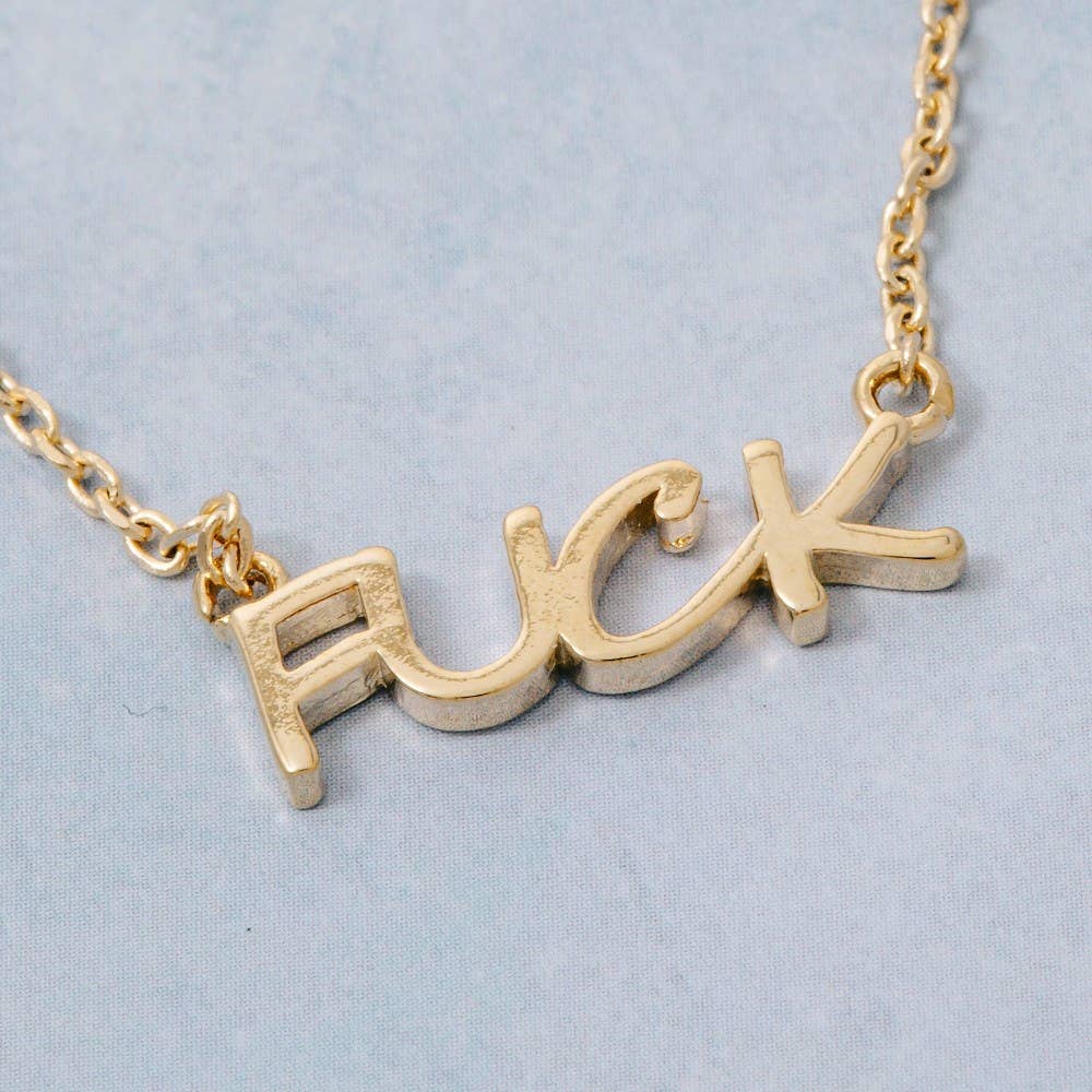 Fuck Pendant Necklace