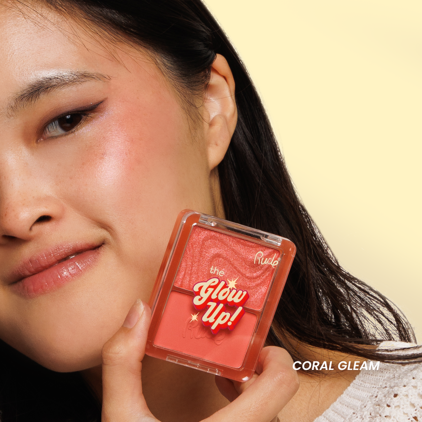 RUDE - The Glow Up! Matte & Shimmer Blush Duo