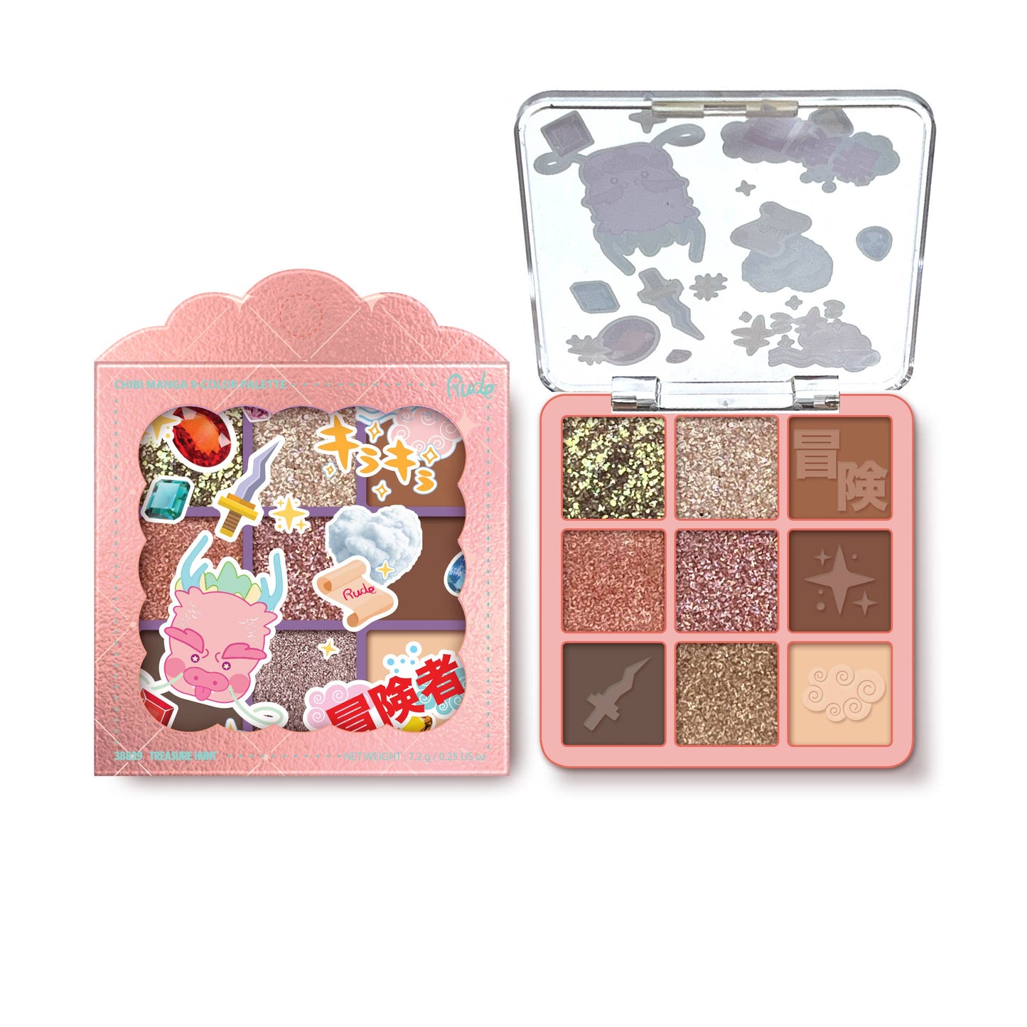 RUDE - Chibi Manga 9 Color Eyeshadow Palette
