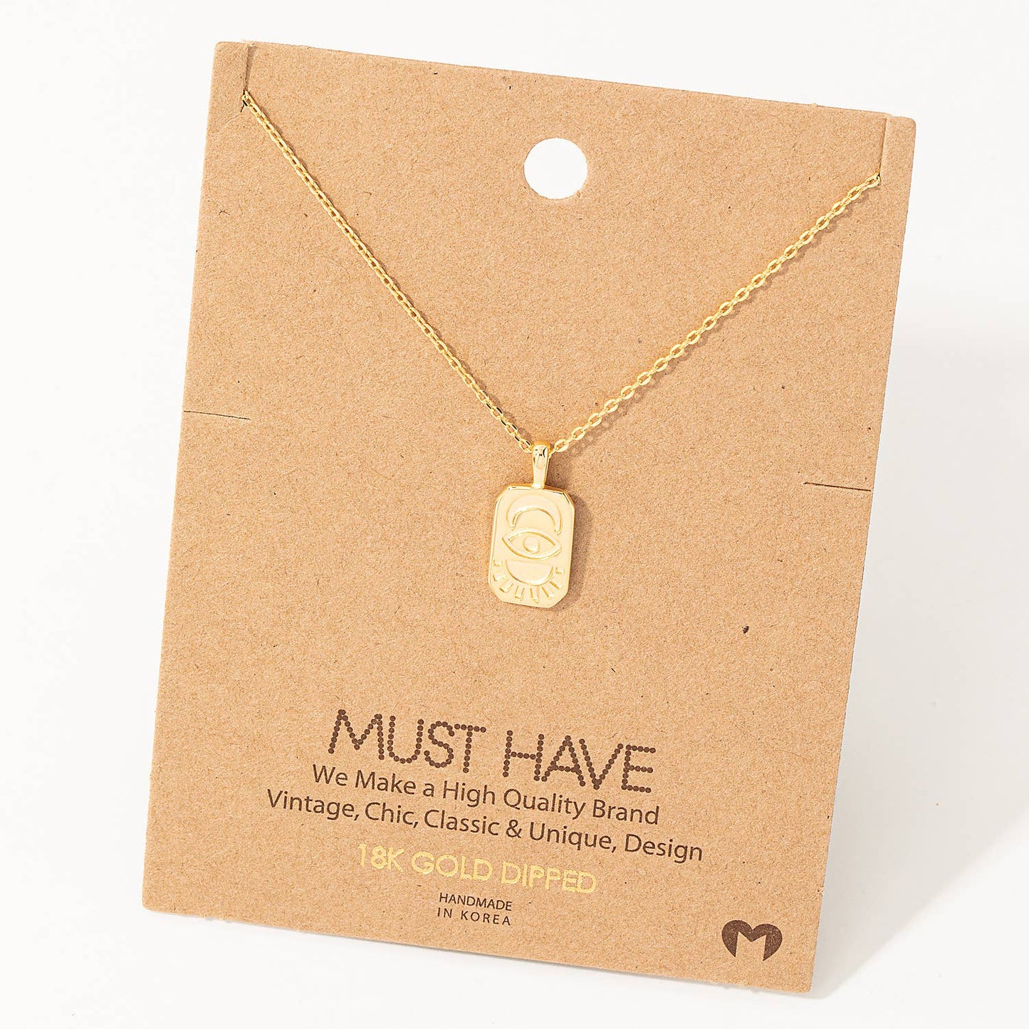 Moon Eye Sun Pendant Necklace