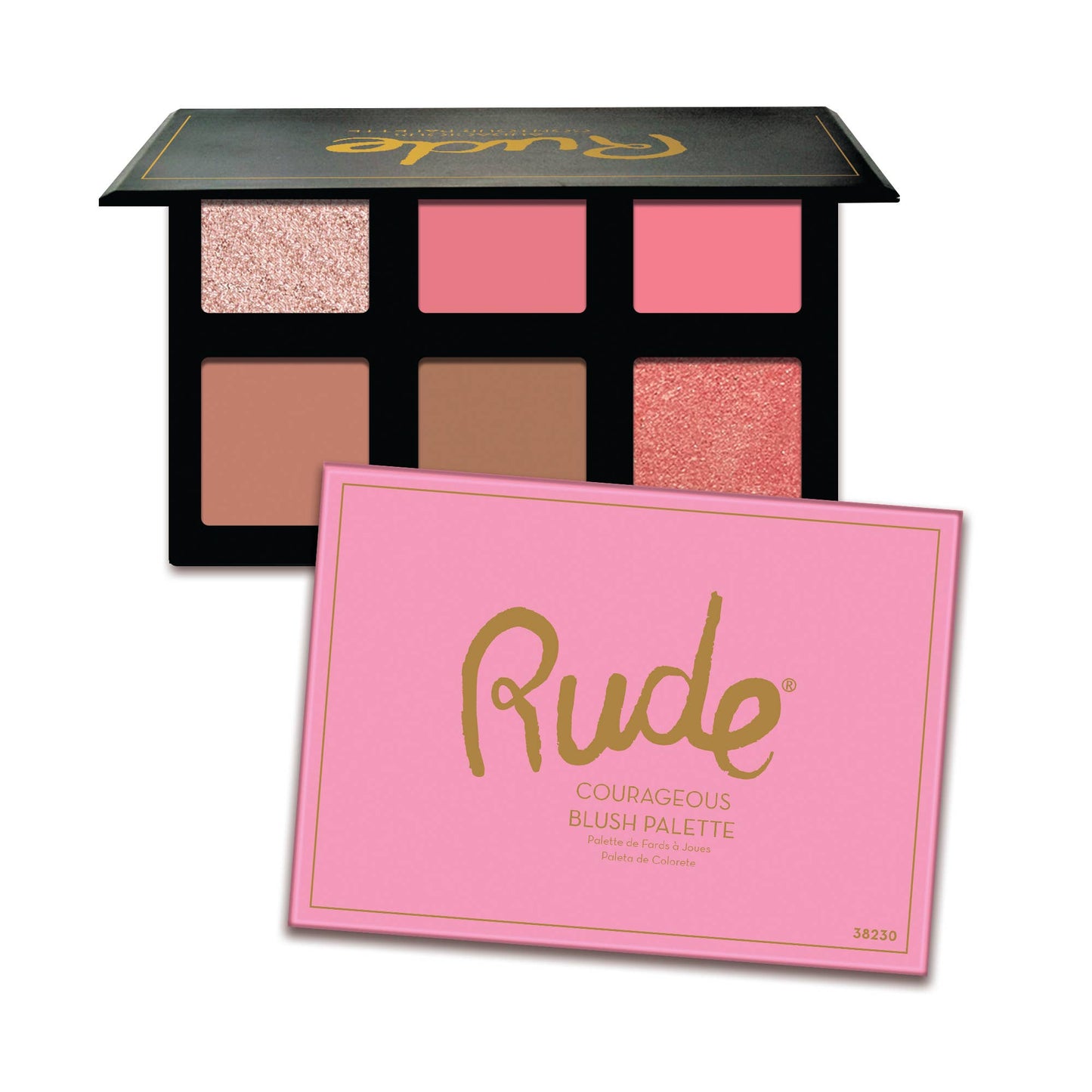 RUDE - Courageous Blush Palette
